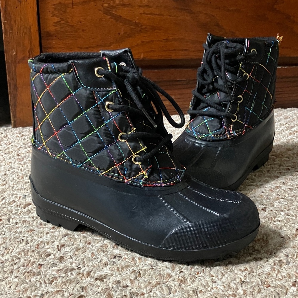Sperry Boots Rainbow NWOT